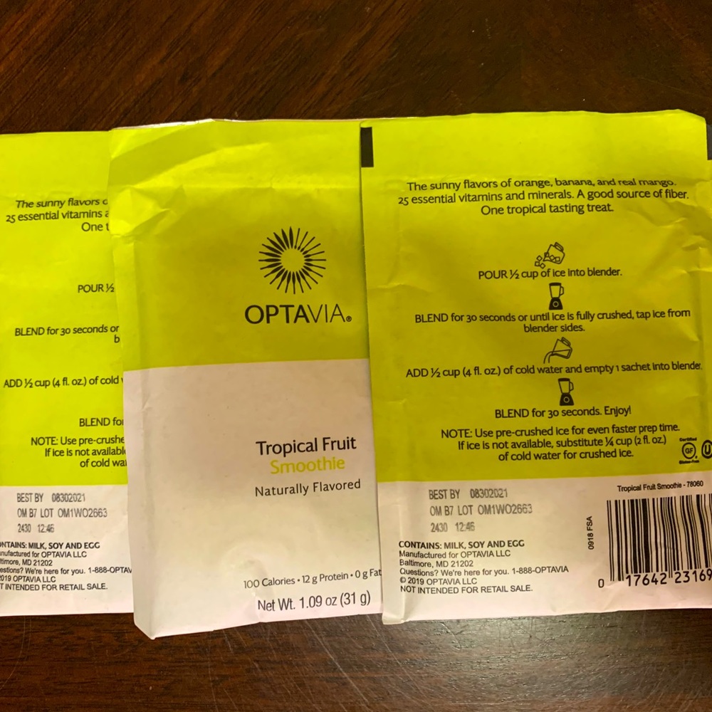 Optavia Tropical Fruit Smoothie